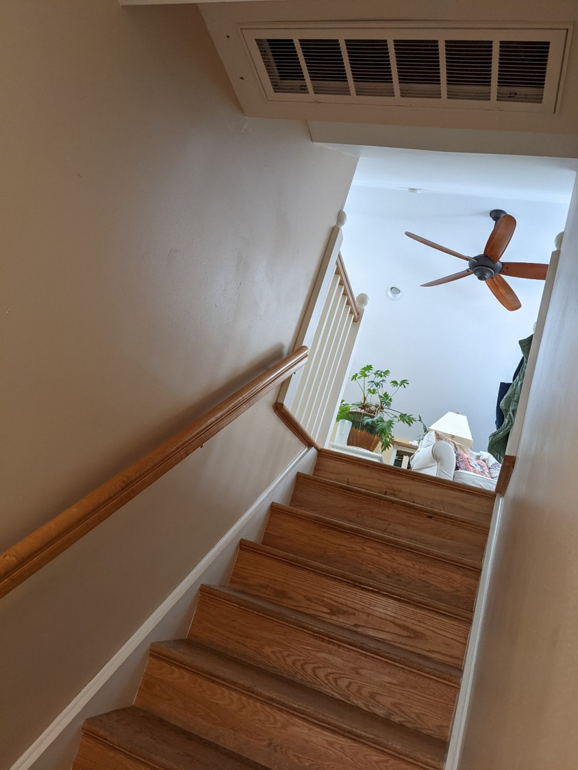 Discreet mini split installation